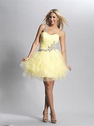 Image result for Yellow Prom Dressed