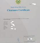 Image result for South African Police Clearance