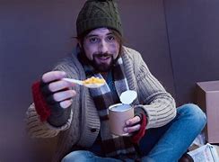 Image result for Homeless Eating