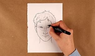 Image result for Drawn Face Human