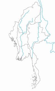 Image result for Rivers in Myanmar Map