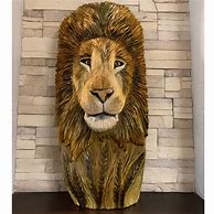 Image result for Lion Wood Art