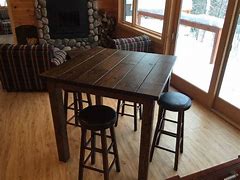 Image result for Rustic Bar Height Table