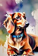 Image result for Cute Dog Paintings