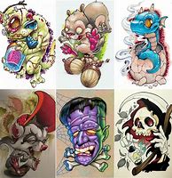 Image result for New School Tattoo Jesse