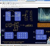 Image result for Subtracting Matrices