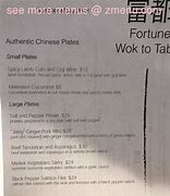 Image result for Fortune Wok Menu