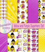 Image result for Purple Superhero