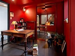 Image result for Women Home Office in Red