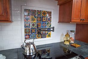 Image result for Mexican Tile Kitchen Backsplash