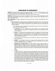 Image result for Mou Addendum Sample