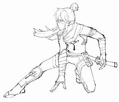 Image result for Ninja Poses Drawing