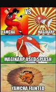 Image result for Yamcha Down Meme