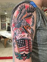 Image result for 2 Flag Tattoo