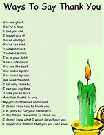 Image result for Thank You Sentiments