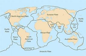 Image result for 7 Largest Tectonic Plates