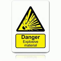 Image result for Danger Explosives