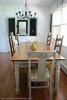 Image result for White Farmhouse Dining Room Table