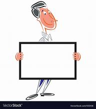 Image result for Cartoon Man Holding Sign