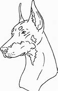 Image result for Doberman Line Drawing