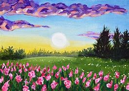 Image result for Spring Landscape Art