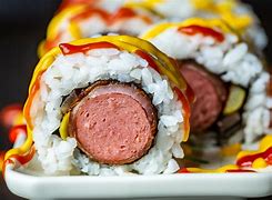 Image result for Corn Dog Sushi