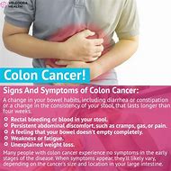 Image result for Colon Cancer Early Symptoms