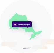 Image result for 613 Area Code Map