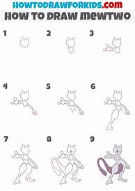 Image result for How to Draw Mewtwo