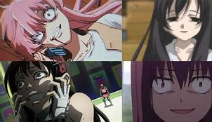 Image result for yandere face anime