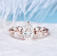 Image result for Pear-Shaped Moissanite Engagement Ring