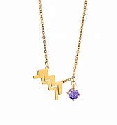 Image result for Aquarius Zodiac Necklace