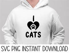 Image result for I Love Cats SVG