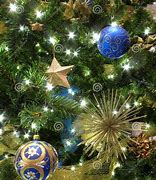 Image result for Blue and Gold Ornaments