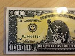 Image result for Authentic Million Dollar Bill