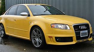 Image result for Yellow B7 Audi RS4