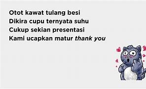 Image result for Pantun Penutup PPT Lucu