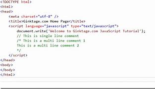 Image result for JavaScript Comment* Line Syntax