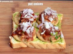 Image result for Sev Puri Sandwich