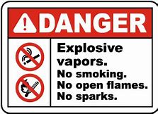 Image result for No Explosives Sign