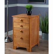 Image result for Wooden Storage Cabinet with Drawers