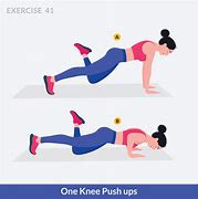 Image result for Knee Push-Up