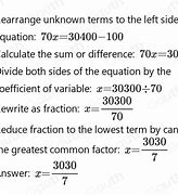 Image result for 70 X 30 Equation