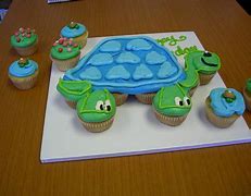 Image result for Turtle Cupcake Cake