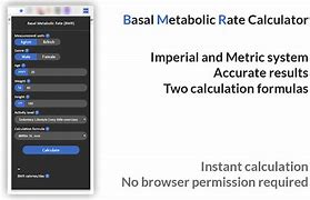 Image result for Metabolic Rate Calculator