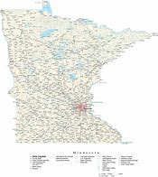 Image result for Minnesota County Map with Cities