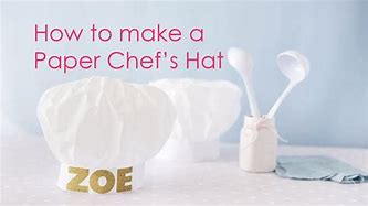 Image result for Homemade Chef Hat