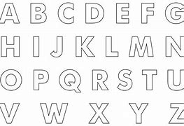 Image result for Cut Out Letter Stencils to Print N