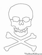 Image result for Skull and Crossbones Stencil Girly