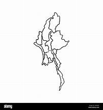 Image result for Myanmar Map Illustration